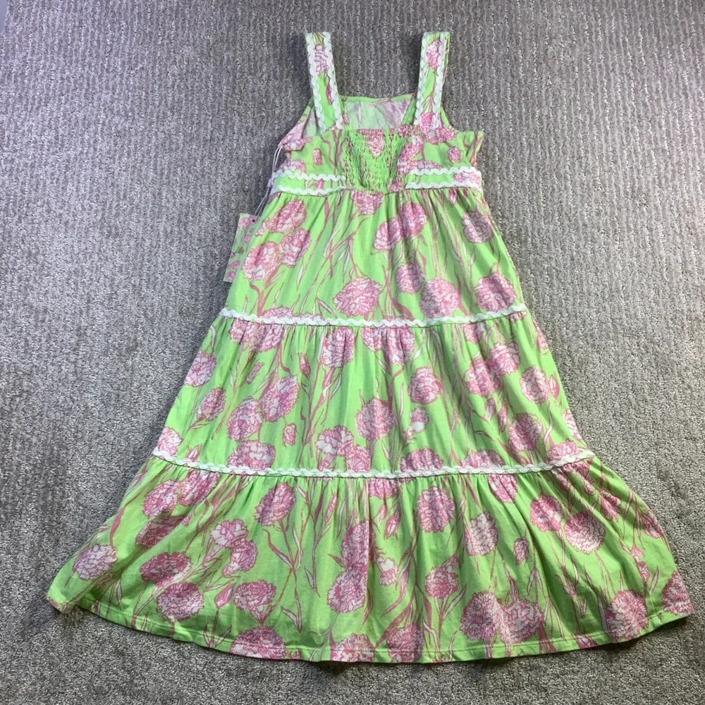 Lilly Pulitzer Girls Mini Pollie Midi Dress Pistachio Macaron Size M 6/7 NWT